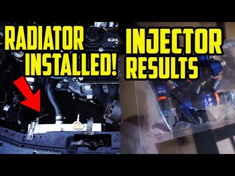 Half Size Radiator Install + Injector Results! - DC2 Integra Turbo Build