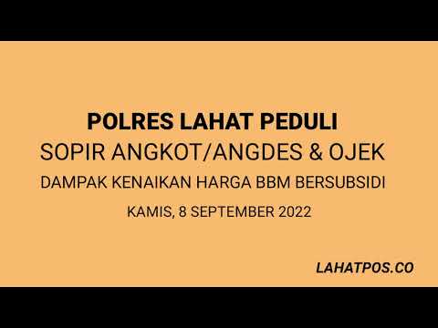 Pembagian Sembako untuk Tukang Ojek dan Sopir