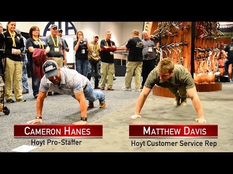 Push-Up contest with Cameron Hanes and Matthew Davis