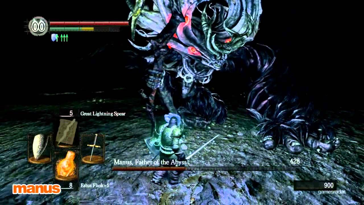 Dark Souls boss - manus - YouTube