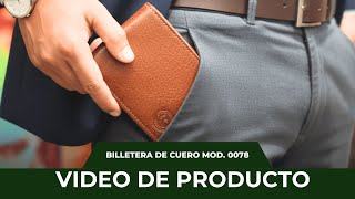 Video de Billetera de cuero con interior desplegable
