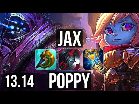 JAX vs POPPY (TOP) | Rank 3 Jax, Quadra, Dominating | KR Grandmaster | 13.14