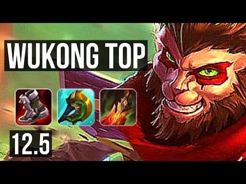 WUKONG vs FIORA (TOP) | 4.0M mastery, 500+ games, 10/3/6 | BR Master | 12.5