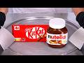 Nutella KitKat Ice Cream Rolls Satisfying Visual ASMR