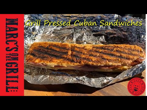 Pressed Cuban Sandwich on the Grill