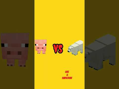 EPIC Minecraft Battle: Pig vs Polar Bear!