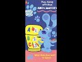 Opening To Blues Clues ABCs And 123s 1999 VHS