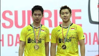 Download lagu KEVIN SANJAYA SUKAMULJO/MARCUS FERNALDI GIDEON vs GOH V SHEM/TAN WEE KIONG KOREA OPEN 2019 mp3