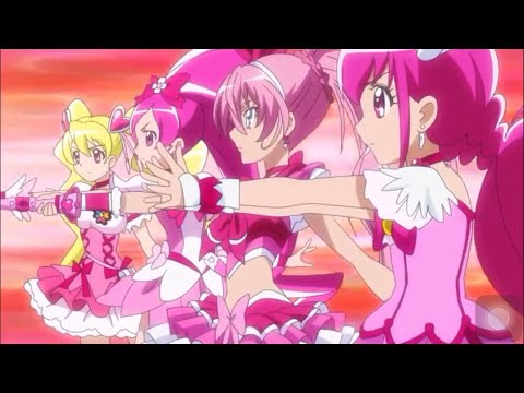[1080p]Precure Pink Quartet Combo Special Group Pink Precure Attack
