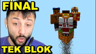 Ekiple TEK BLOK MİNECRAFT SkyBlock FİNAL 8.Bölüm