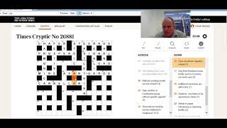 Solving the Times Crossword on 13th November