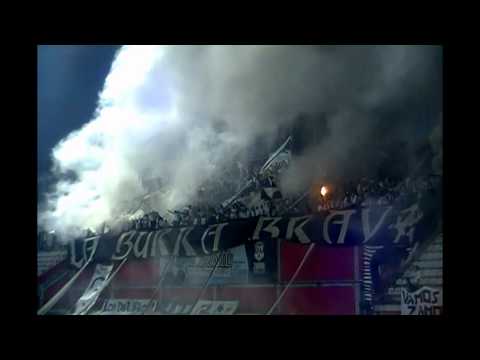 "Burra Brava Copa Libertadores 2014 Vs Santa Fe." Barra: La Burra Brava &bull; Club: Zamora