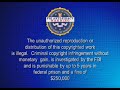 FBI Anti Piracy Warning Screen Movie Preview By MPAA