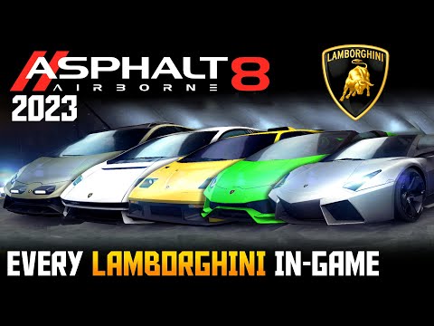 Asphalt 8: Full Lamborghini 2023 Showcase (Every Car in-game)