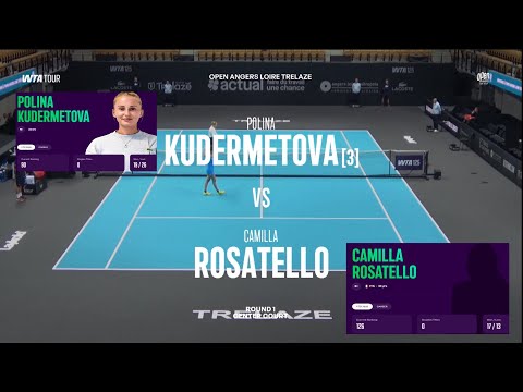 (3) Polina Kudermetova vs Camilla Rosatello (ITA) - Game, Set, Match