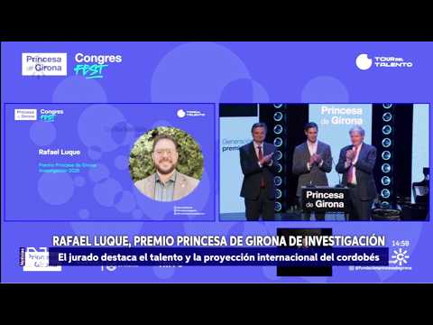 El cordobés Rafael Luque, Premio Princesa de Girona Investigación 2026