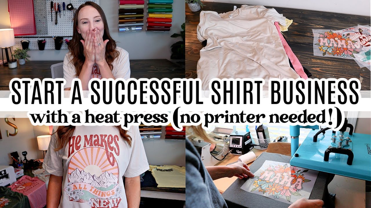 Start A Shirt Business at Home With Only a Heat Press! Investment, Profit, EVERYTHING Needed