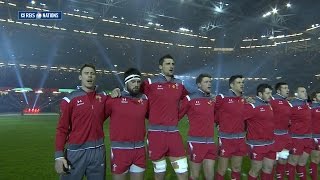 Welsh National Anthem, Wales v England, 06th Feb 2015