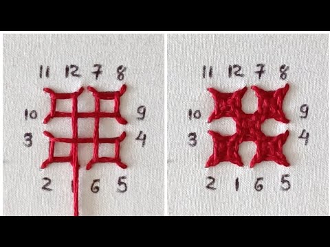 hand work || Sindhi work step by step tutorial || bavaliya work || gujarati stitch || gamthi work