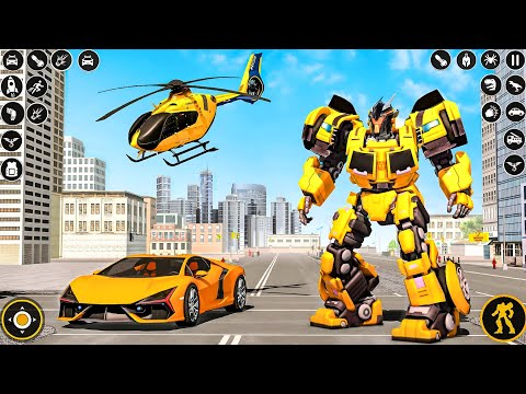 Grand Robot Car Transform War 2025 | Helicopter Car Bike Jet Robot Transformation - Android Gameplay