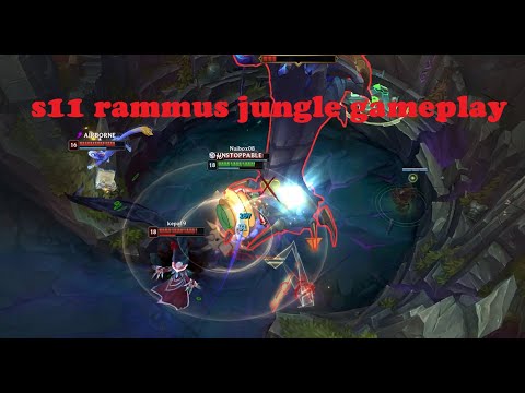 Rammus jungle guide, Low elo ranked gameplay, lol s11 rammus build