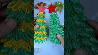 How to Make a Glitter Foam Christmas Tree 🎄 | Easy DIY Holiday Craft 2025