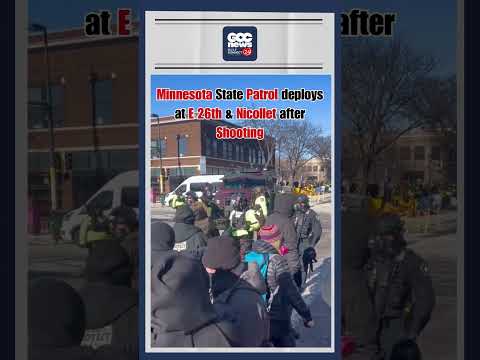 Minnesota State Patrol & Armored Vehicle Respond to Shooting at E 26th & Nicollet | Minneapolis News