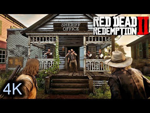 RDR2 PC - Gray's Shootout in Rhodes (Full Mission) [4K NO HUD]