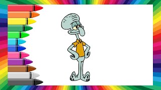 How to Draw Squidward from Spongebob SquarePants EASY