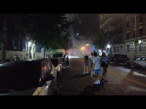 Dyckman st  4th of July weekend   ,NYC 4K virtual tour