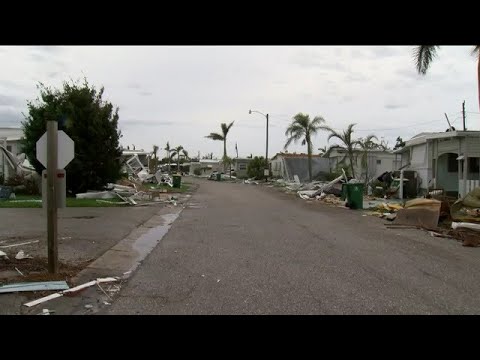 Gasparilla Mobile Estates in Charlotte County severely damaged by Hurricane Ian