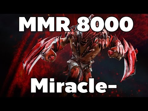 [Dota2] Miracle- Pro Bloodseeker Mid Ranked Game MMR 8000