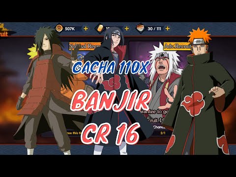 GACHA 110 X BANJIR CR 16  LANGSUNG GAS BUILD - BEAST POWER NIGHT NINJAS