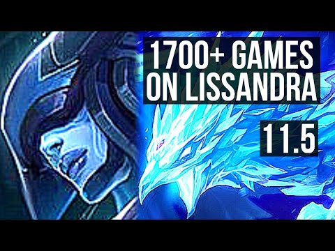 LISSANDRA vs ANIVIA (MID) | 1700+ games, 6/2/16, 1.0M mastery | KR Master | v11.5