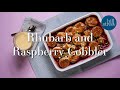 Rhubarb And Raspberry Cobbler