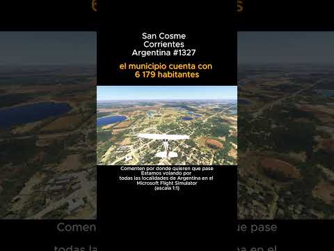 San Cosme, Corrientes desde el Microsoft Flight Simulator #sancosme #corrientes #msfs #argentina