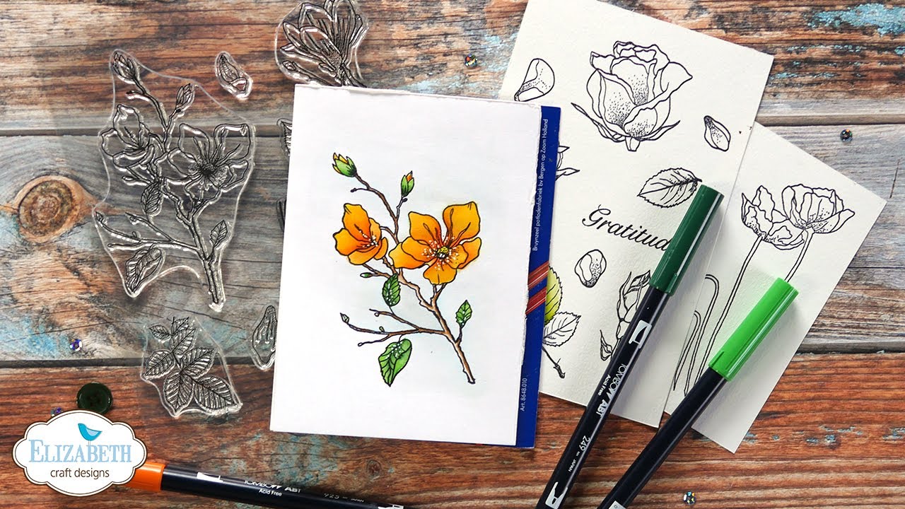 First Look at the Beautiful Blooms Stamp Collection with Els | Technique Friday LIVE