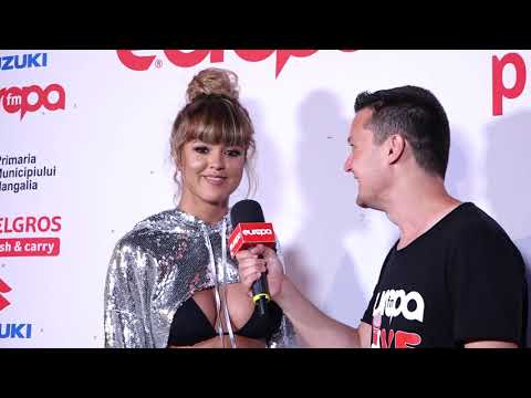 Dominique în backstage-ul Europa FM Live pe Plajă