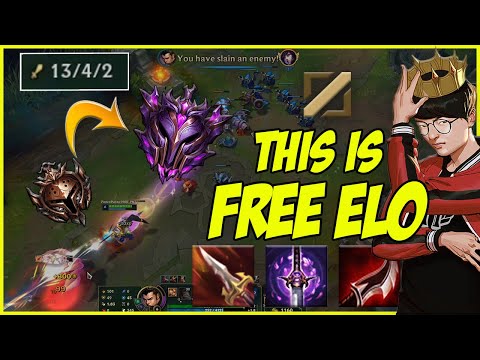 FAKER'S XIN ZHAO MID IS LEGIT FREE LP!!HOW TO ONESHOT ANYBODY NO BRAIN REQUIRED ABSOLUTE RIDICULUS!!