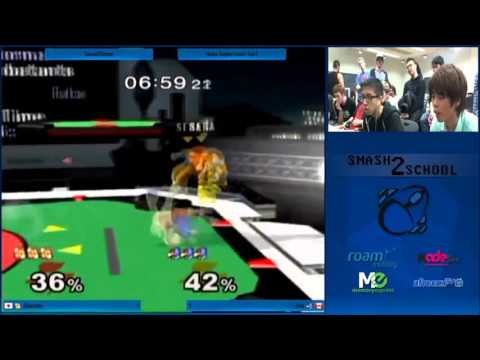 Smash2School - Shunsuke (Sheik, Fox) Vs. Sion (Falco) SSBM Losers Quarters - Melee