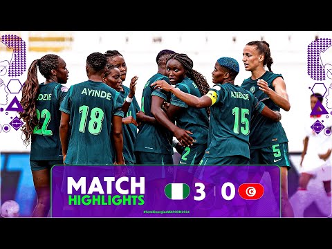 Nigeria 3-0 Tunisia Match Highlights l TotalEnergies WAFCON 2024 l Matchday 1
