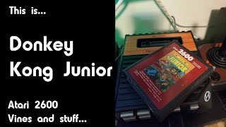 This is Donkey Kong Junior on the Atari 2600