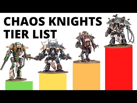 Codex Chaos Knights Units Tier List in 10th Edition Warhammer 40K - Strongest + Weakest Datasheets?