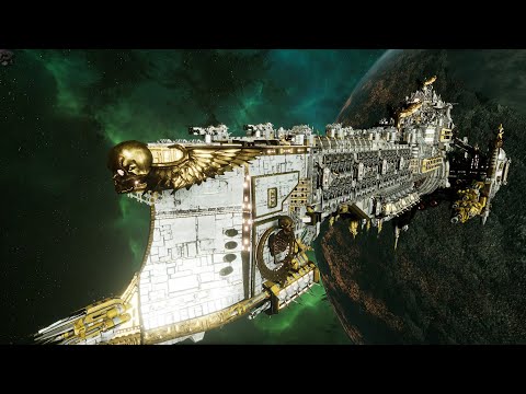 Skalgrim Mod - Imperial Navy vs Chaos - Massive Battle - Battlefleet Gothic Armada 2