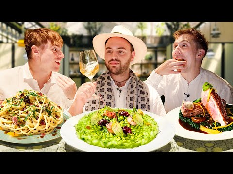 Brits try the best risotto in Italy!