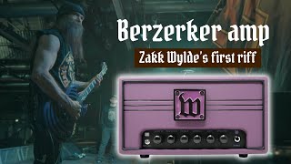 Zakk Wylde plays his signature mini amp Berzerker "It's Perfect!"