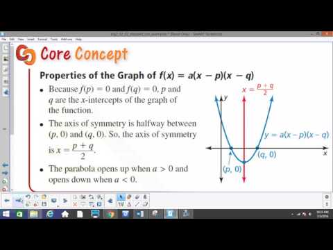 A2H 2 2 characteristics of quadratics