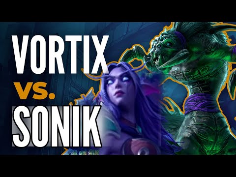 WC3 Fight Night: VortiX (UD) vs. Sonik (NE) w/ Grubby & Kendric - WarCraft 3 Gameplay