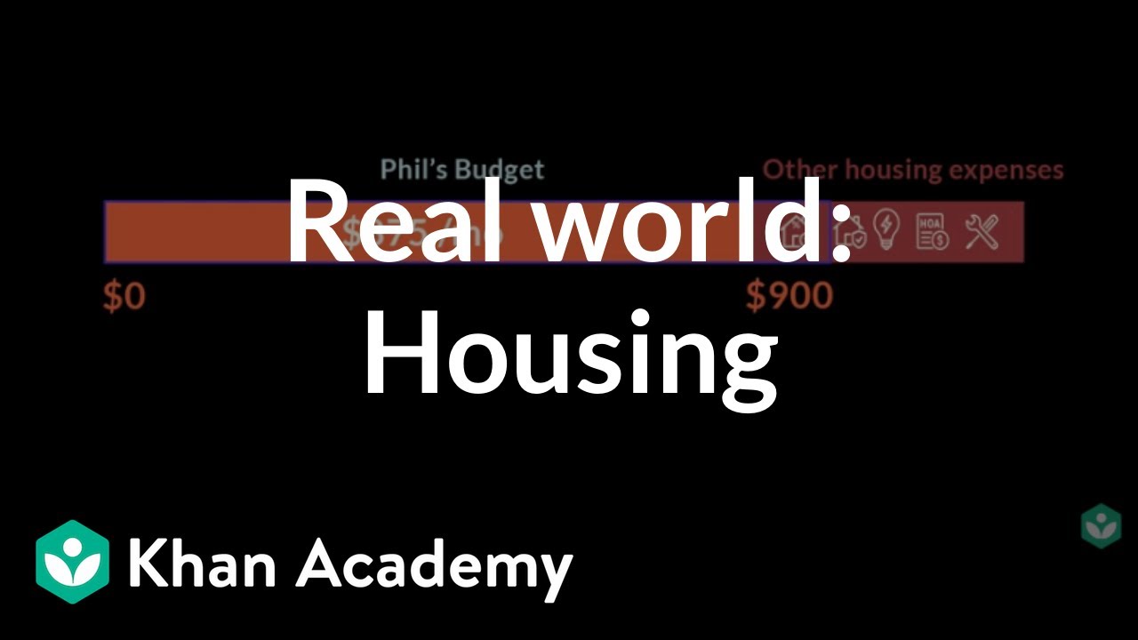 Real world: Housing | Teacher resources | Financial Literacy | Khan Academy