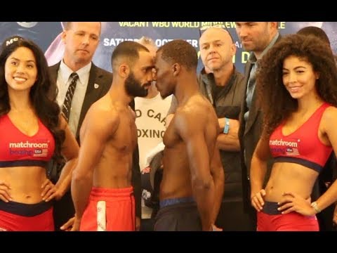 *INTENSE* COME ON BAZZA! - KID GALAHAD v TOKA KAHN CLARY - OFFICIAL WEIGH IN VIDEO (FROM BOSTON)